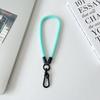 Cordón para teléfono móvil color dopamina llavero de cámara cuerda de muñeca anti-pérdida cuerda corta trenzada para taza de agua