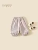 Pantalones Casuales para Niña Otoño 2026 Nuevo Estilo Coreano Pantalones de Pierna Recta Tipo Linterna para Niños Primavera y Otoño Pantalones Bordados para Bebé Niña