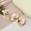 Brincos Studs Geométricos Minimalistas Transfronteiriços Novos de 2026, Versáteis e Elegantes, Redondos e Delicados, Brincos com Design de Nicho