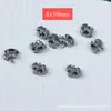 Colgante de Flor de Loto de Plata Sanqi de Plata Vieja de Shanxi Pequeñas Flores Accesorios Componentes para Manualidades y Joyería DIY