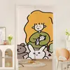 Cortina de Puerta de Dibujos Animados Linda con un Estilo Juguetón y Original, Perfecta para la Decoración del Hogar de Niñas y Protección de la Privacidad