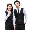 Chaleco de Traje para Hombre y Mujer Mismo Estilo Primavera y Primavera Chaleco Negro Chaleco Chaleco Profesional Formal Traje Ropa de Trabajo para Hotel