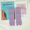 Calcetines de Dos Dedos para Mujer, Color Sólido, Estilo Delgado, Estilo Japonés, Calcetines de Dedos Divididos, Calcetines de Dos Dedos de Media Pantorrilla, Calcetines de Dedos Divididos al por Mayor