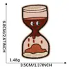 Parches bordados originales de la serie de café peculiar, parches de cerebro goteando con temática de café para ropa y bolsos, parches termoadhesivos para manualidades