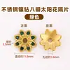 Contas Espaçadoras Quadradas Flor de Aço Inoxidável com Strass para Pulseiras Colares Brincos DIY Acessórios para Pulseiras de Cristal