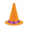 Decoraciones de sombrero de bruja mini de Halloween transfronterizas para botellas de vino, sombrero de bruja de fieltro, decoraciones y adornos para fiestas de Halloween