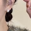 Popular en Tiktok simples de alta calidad cuadrados coloridos aretes de perlas para mujer elegantes dulces pequeños versátiles aretes aretes