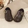 Zapatos de piel para niña, nuevo estilo 2026, zapatos para niños para primavera y otoño, zapatos de piel estilo británico para niño, merceditas de suela blanda para bebé
