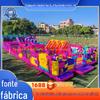 Castelo Inflável Infantil Trampolim Indoor com Duplo Escorregador, Pula-Pula, Área de Escalada e Área de Brincadeiras Temática de Desenho Animado, Exclusivamente para Vendas Transfronteiriças