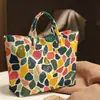 2026 Nuevo Sitio Independiente Transfronterizo Temu Bolso de Mano Impermeable PVC+Lona Portátil de Viaje Bolso de Hombro Bolso Tote
