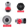 Accesorio conector para pistola rociadora de riego de jardín, válvula de control de flujo de agua de aluminio, accesorio de interfaz unidireccional para aspersor de manguera para césped