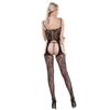 Kaiyue lencería sexy para damas Liguero de malla jacquard de vid sexy hueco calcetines de archivo abierto comercio exterior
