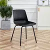 Silla de Comedor de Plástico Santang para Uso en el Hogar, Taburete Minimalista de Lujo Ligero con Respaldo, Silla de Reunión de Ocio de Hierro Artístico de Moda, Silla de Escritorio