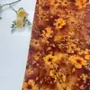 Muye HuaTela Estampada de Brocado Brillante de Rayón de Tono Oscuro, Estilo Chino para Mujer Cheongsam Tela Floral