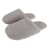 Pantuflas peludas Nanbowan para mujer, otoño e invierno, de punta cerrada, antideslizantes, para uso en interiores en casa, silenciosas, pantuflas sencillas de algodón para parejas