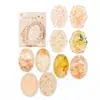 Mo Mo Flores de Papel Encaje Serie Floración Hueco Floral Vintage Pegatinas Decoración para Diario 10 Hojas Incluidas