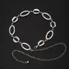 Cadena de Cintura de Metal de Alta Gama con Anillos Entrelazados para Mujer, Moderna y Versátil para el Trabajo y el Uso Casual, Exquisito Accesorio de Cadena para Vestidos