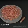 Proteína permeável ao gelo jade gelo dourado contas de vidro material atacado para pulseira DIY feita à mão