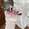 30 PeçasTiras para Unhas com Padrão de Coração Cromado Gótico Escuro Adesivos de Nail Art Suaves e Elegantes Outono Dourado Osmanthus Nail Art Usável