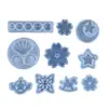 Molde de Silicona DIY Gotas de Pegamento de Cristal Mariposa Flor Hecha a Mano Géminis Estrella Luna Copo de Nieve Concha Caballo de Troya Hemisferio