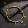 Pulsera Tejida de Cuentas Pequeñas de Barril con Patrón de Escamas de Calabaza y Diamante Aguamarina Pulsera de Estilo Lujo Ligero de Moda Diseño Original para Armar