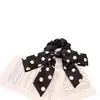 Nuevo Scrunchie de Lunares con Lazo, Versátil y Elegante, Cuerda para el Cabello de Alta Calidad, Accesorio para el Cabello