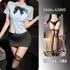 Yesiyeser sexy oficial de policía de pecho pequeño disfraz profesional para juego de rol uniforme ajustado lencería erótica seductora 9806