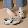 Zapatos Agan, zapatillas de entrenamiento alemanas, moda casual versátil retro de bloques de color para estudiantes, suela blanda, talla pequeña, zapatillas deportivas para mujer, tela ligera