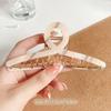 Pinza para el pelo de acetato de alta gama estilo coreano y japonés para mujer, pinza de tiburón grande de metal, accesorio para el pelo para verano