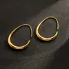 Brincos de Aço Inoxidável Banhado a Ouro 18K Lele Jewelry para Mulheres, Moda Europeia e Americana, Brincos de Aço Inoxidável de Alta Qualidade, Estilo Transfronteiriço