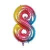 Globo digital de 16 pulgadas del 0 al 9 para Año Nuevo, luna llena, fiesta de cumpleaños, decoración, globo de película de aluminio degradado, venta al por mayor