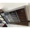 Gabinete de almacenamiento para arte de uñas vitrina juego de mesa y silla para arte de uñas silla para arte de uñas estilo vintage gabinete de almacenamiento de madera maciza gel para uñas