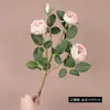 Flores de Lótus Artificiais em Camadas Estilo Europeu Rosas Austin Enfeites de Decoração para Casa Adereços para Fotografia Flores Artificiais