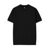 2025 Camiseta de Punto con Cuello Henry para Hombre de Manga Corta de Verano Diseño de Trenzado Delgado Estilo Coreano de Moda Holgada de Media Manga
