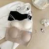 22602 Ropa de Hielo y Oxígeno Tirante Fino Brillante Chaleco Sujetador Ropa Interior para Mujer Recopilación y Agrandamiento de Pecho Pequeño Sujetador Secundario Anti-Caída