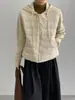 Chaqueta de Plumón Cálida de Invierno con Capucha para Mujer con Retazos Tejidos, Aspecto de Dos Piezas 90% Plumón de Pato Blanco Abrigo Superior E7109