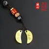 Shunxin Mini Cáliz Jiao Cup Yin Yang Gua Oficina Divertida Accesorios Chaoshan Wen Chuang Taza Pequeña Jiao Llavero Colgante