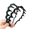 Faixa de Cabelo Especial para Lavar o Rosto para Mulheres com Dentes de Pente, Faixa de Cabelo Ondulada Antiderrapante, Ferramenta de Penteado de Coroa Alta, Grampo de Cabelo