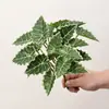 Plantas Verdes Simuladas Folhas de Jiboia Folhas de Casco de Tartaruga Paisagismo de Micro Paisagem Inseridas no Solo Folhas de Lótus de Guanyin Decoração de Casa Plantas em Vasos Plantas Artificiais