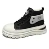 Botas de Trabajo de Lona de Caña Alta para Hombre Estilo Nuevo para Hombre Suela Gruesa Antideslizantes Modernas Deportivas Casuales Botas Martin