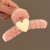 Pinza para el pelo de peluche, pinza grande para el pelo de otoño e invierno, pinza para la parte posterior de la cabeza de niña, pinza para el pelo de tiburón arena, pinza para el pelo, pinza para el pelo múltiple, accesorio para la cabeza