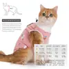 Ropa de esterilización para gatos más vendida transfronteriza, ropa postoperatoria anti-lameduras cómoda y transpirable, ropa para destete de gatas, venta al por mayor de ropa de esterilización para mascotas