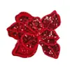 Tecido Patch Flor de Lantejoula Acessórios para Roupas Patch Decorativo Artesanal DIY Patch Bordado Estilo Coreano