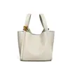 Bolsos, Bolsos Nuevos de Moda, Bolsos para Mujer, Bolsos de Hombro, Bolsos Cubo, Bolsos de Mano Versátiles de Cuero Genuino para Otoño, Bolsos Tote, Bolsos de Equipaje