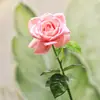 Flor Artificial Sensación Humectante Corola Rosa Arreglo de Flores Falsas Realista Adornos Sala de Estar Entrada Decoración Suave Arreglo Floral Decoración