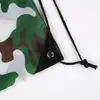 Bolsa con Cordón de Camuflaje en Stock Venta al por Mayor de Fábrica Bolsa con Cordón de Poliéster Mochila Deportiva de Fitness para Almacenamiento con Logotipo Impreso