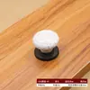 Manija de Cerámica de un Solo Agujero Patrón de Rosa Crackle Dorado y Blanco Estilo Europeo Blanco y Negro Estilo Chino Retro Manija de Tirador para Cajón y Puerta de Gabinete