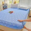 Algodón hipoalergénico, algodón con aloe vera, tejido cepillado, diseño estampado, sábana individual, colcha, funda antipolvo, protector de colchón, adecuado para dormitorios estudiantiles
