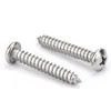 Tornillos Autorroscantes Cabeza Redonda Cruzada Acero Inoxidable 316 Estándar Nacional Cabeza Plana Extendida Cabeza Grande Diente de Madera Mm2M3M4M5M6