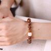 Seis pulseras de madera al por mayor pulseras de madera literarias para mujer retro literarias cuentas para jugar cuentas de rosario alrededor del dedo suave al por mayor
